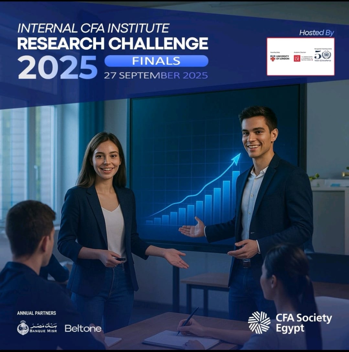 Faculty of Commerce Students at Benha University Participate in the CFA Competition