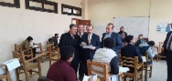 BU vice president of community development and environment service inspects the post-graduate studies exams in the faculty of law